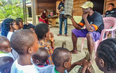 Atelier de préparation des Bekulu (nasse)